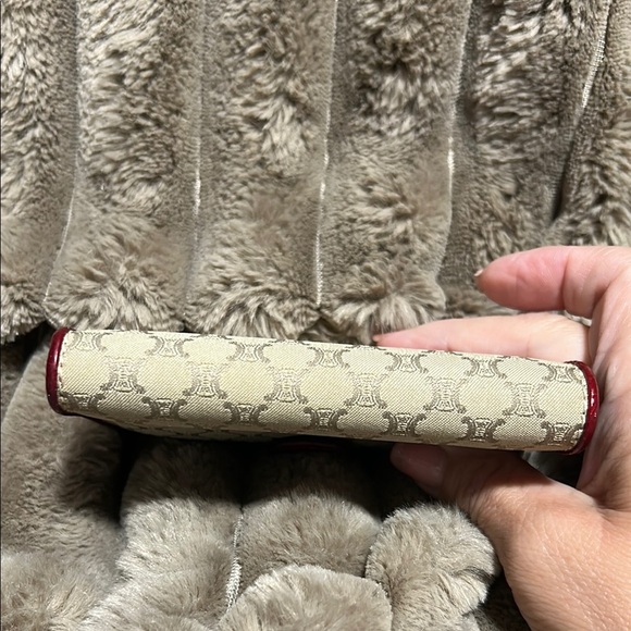 Celine Tan and Red Wallets with Monogram Pattern - Picture 6 of 11